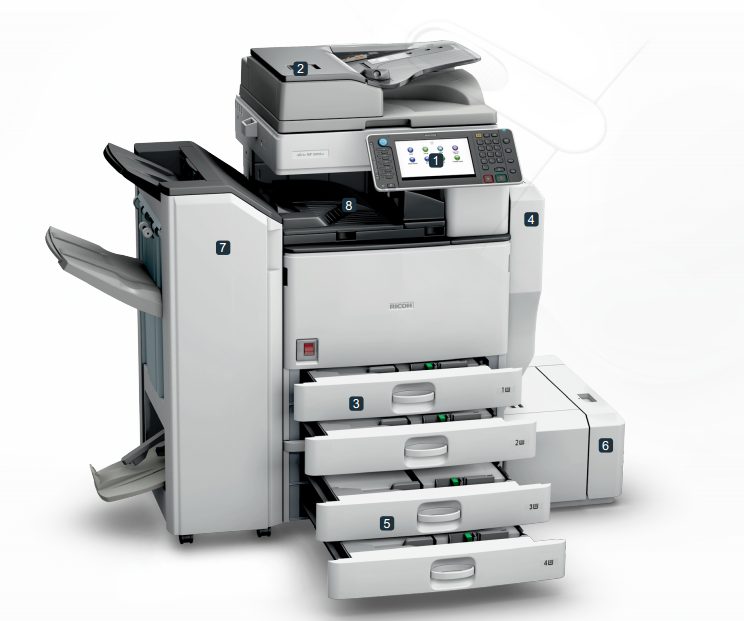 Những bộ phận máy Photocopy Ricoh MP5002